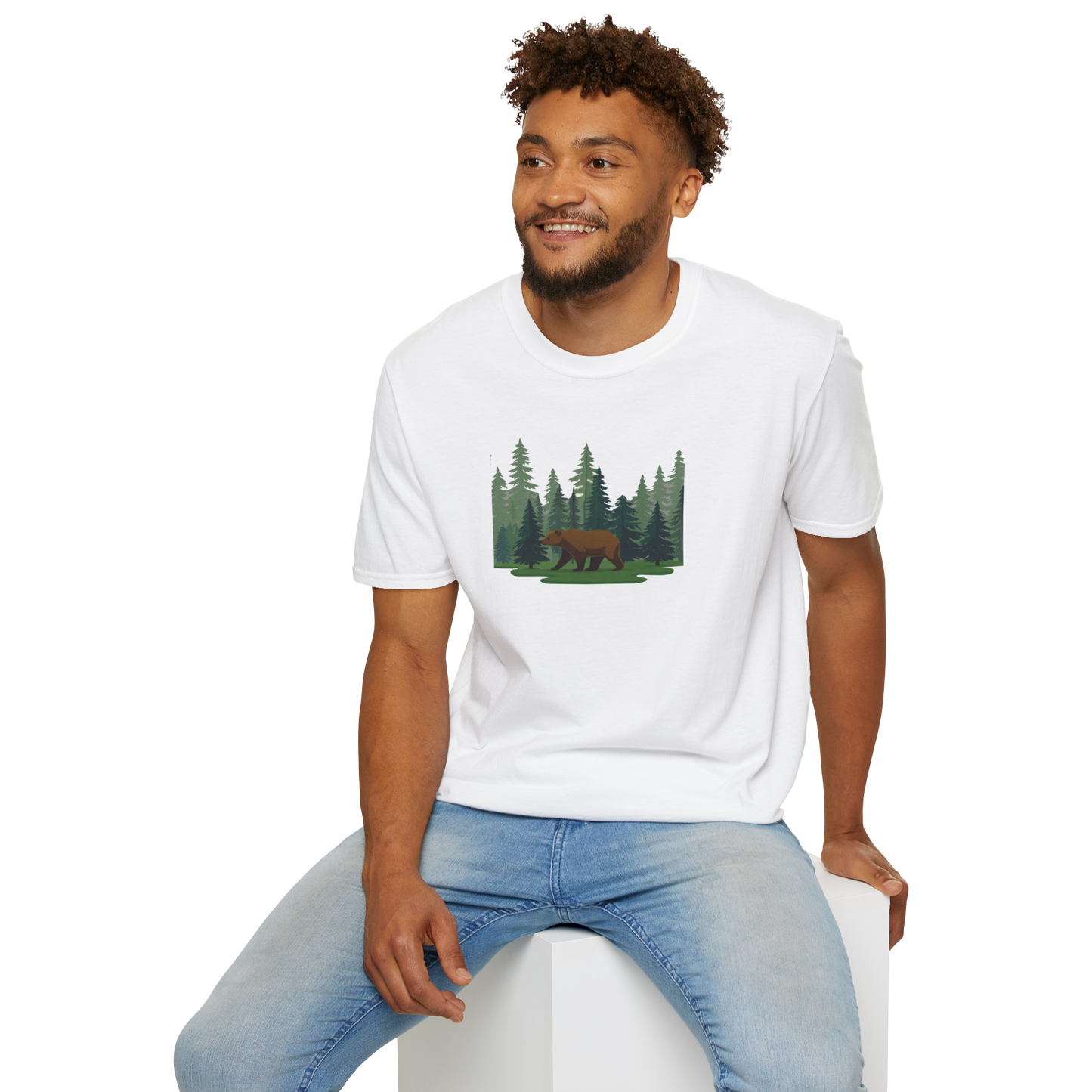Bear Walking through Woods T-Shirt