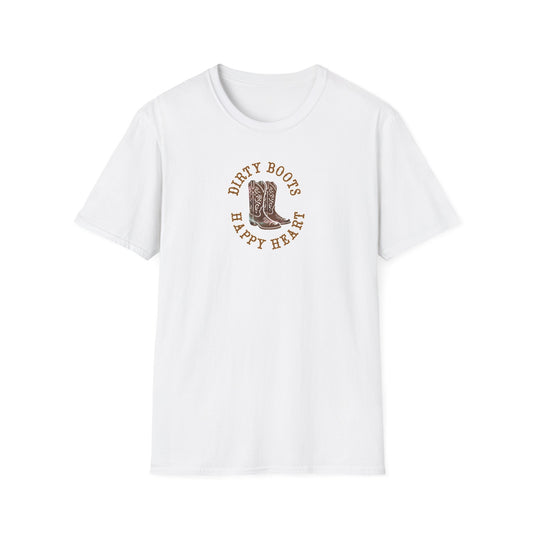 Dirty Boots, Happy Heart T-Shirt