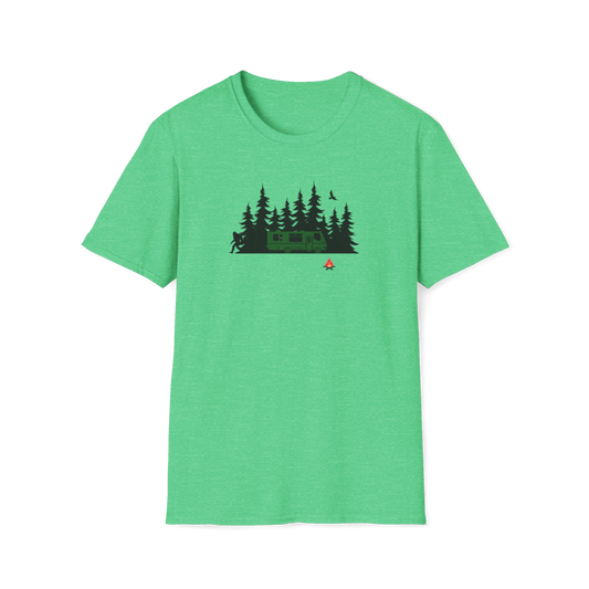 Camping with Bigfoot T-Shirt