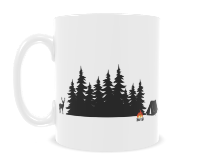 Camping with a Buck mug