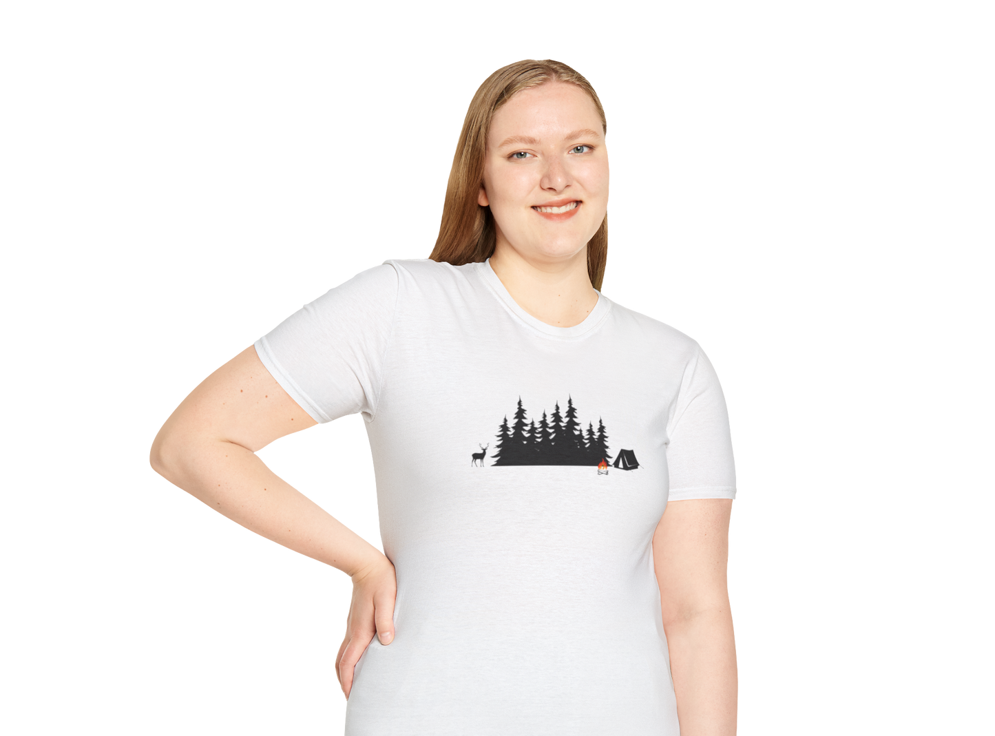 Camping with a Buck T-Shirt
