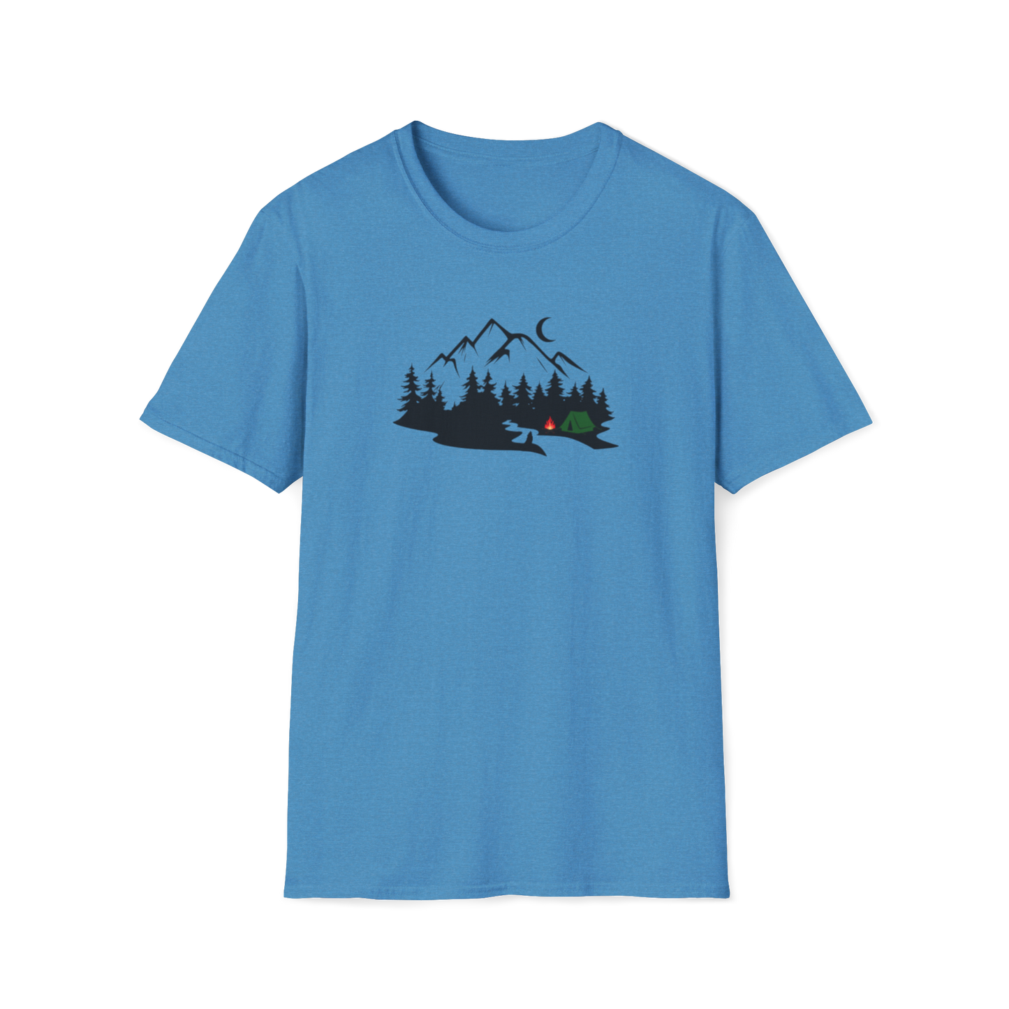 Camping with a Wolf T-Shirt