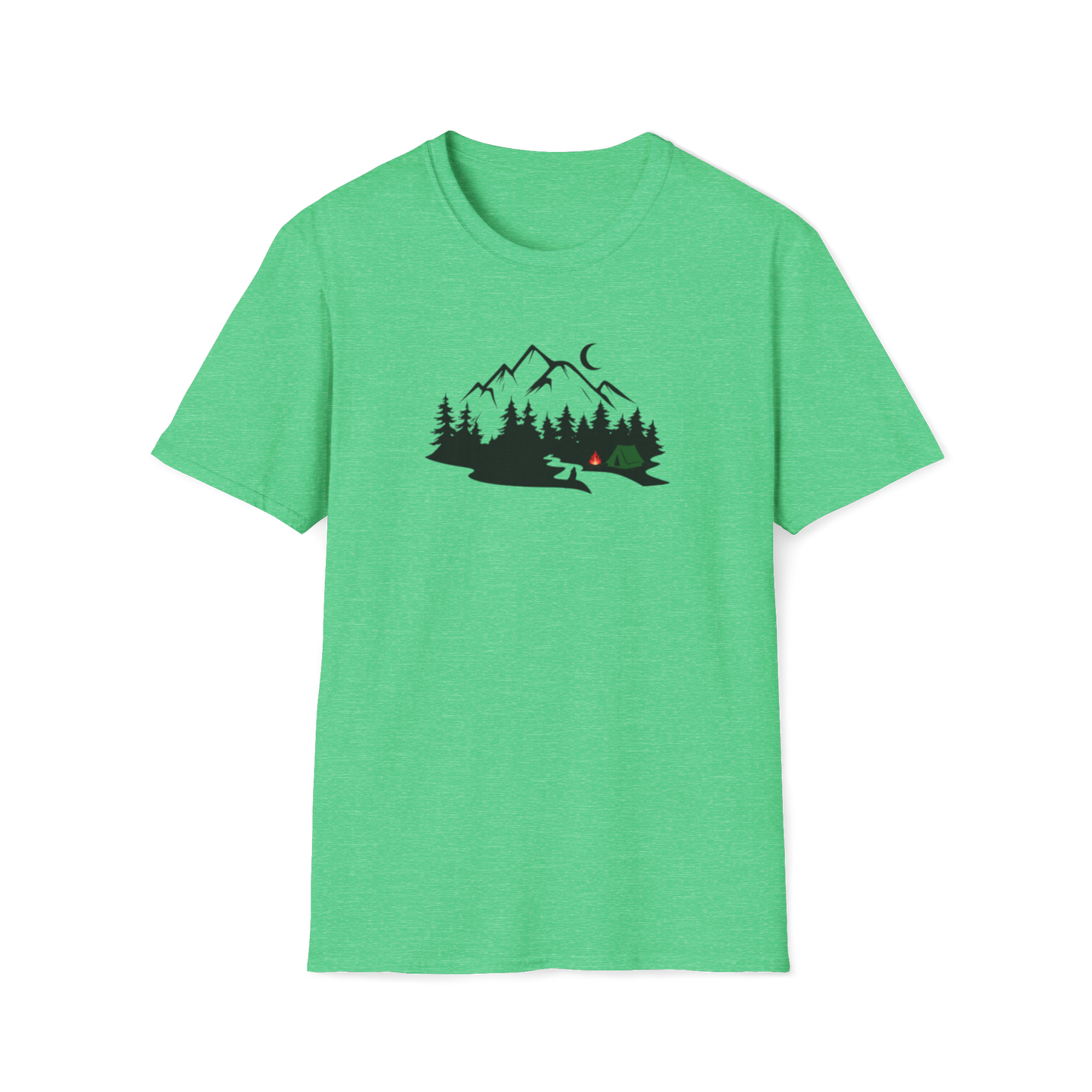 Camping with a Wolf T-Shirt
