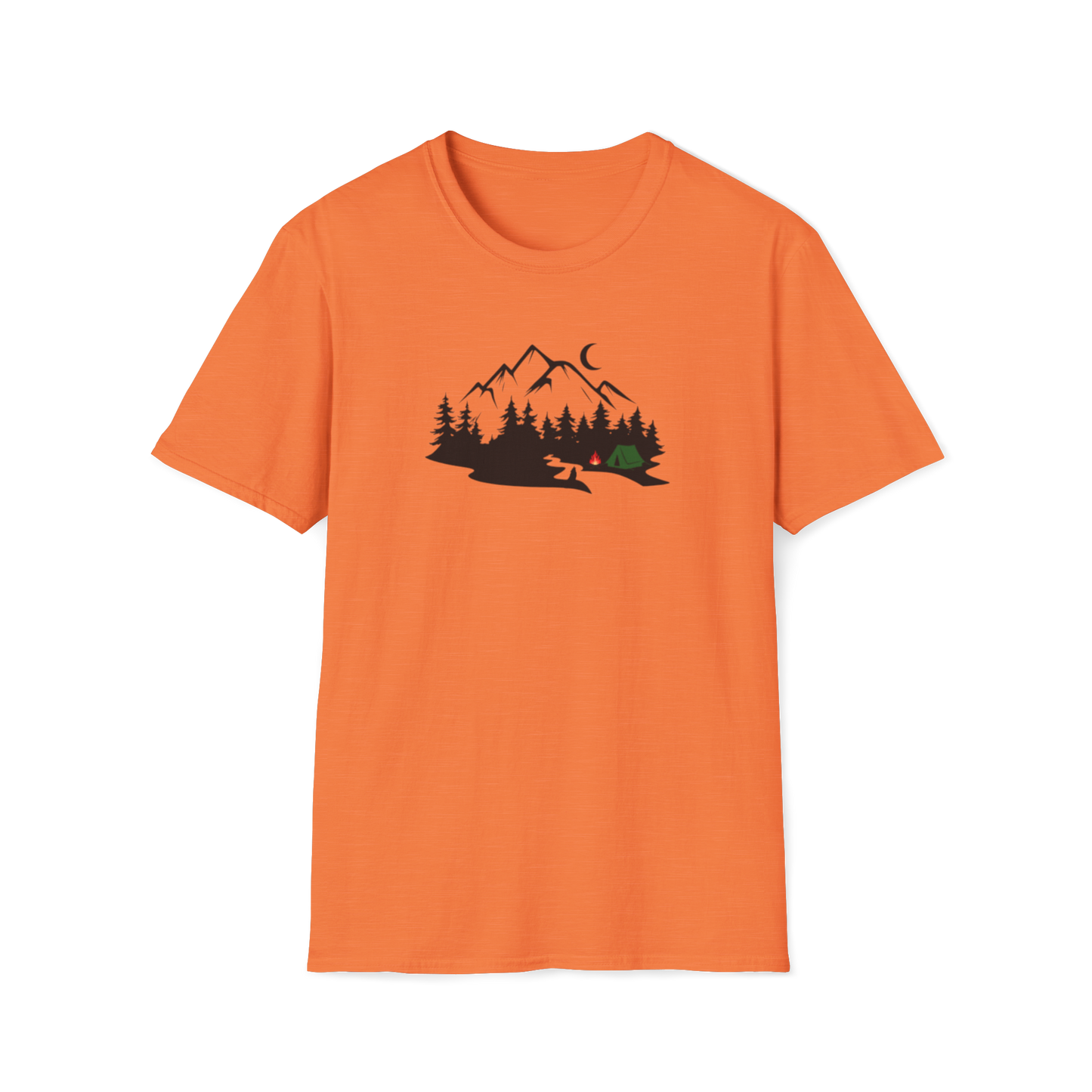 Camping with a Wolf T-Shirt