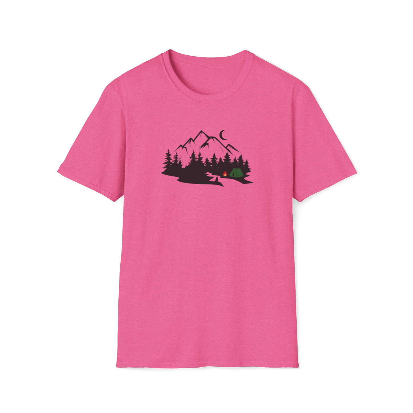 Camping with a Wolf T-Shirt