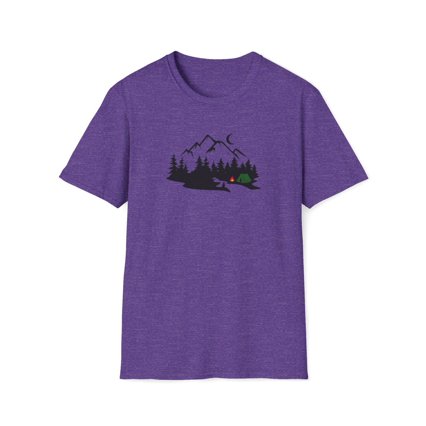 Camping with a Wolf T-Shirt