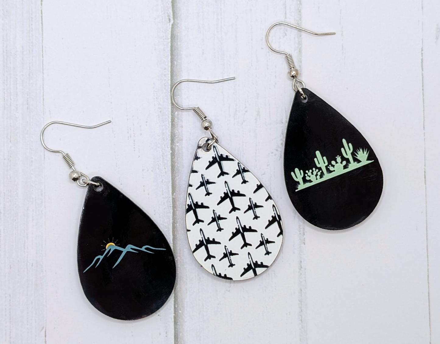 Travel Themed earrings