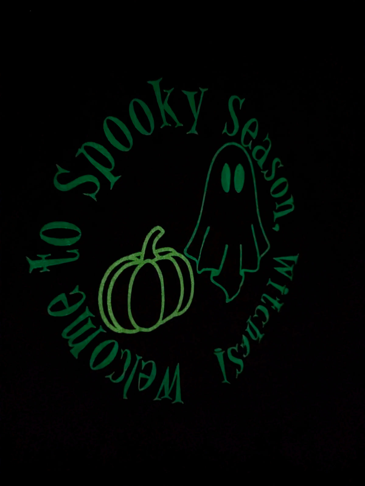 Welcome to Spooky Season Glow in the Dark Hoodie