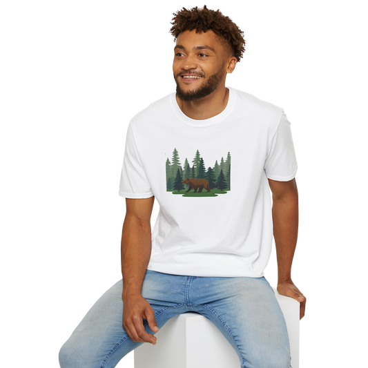 Bear Walking through Woods T-Shirt