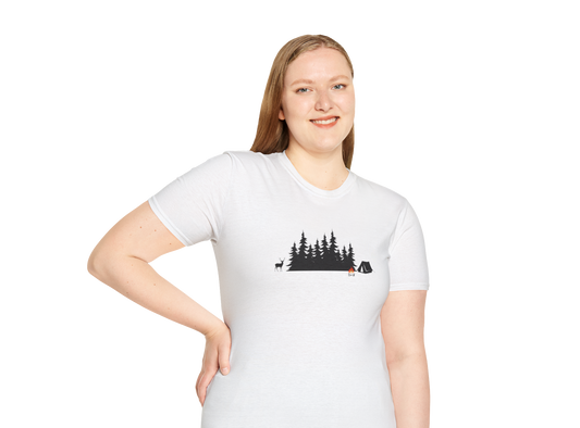 Camping with a Buck T-Shirt