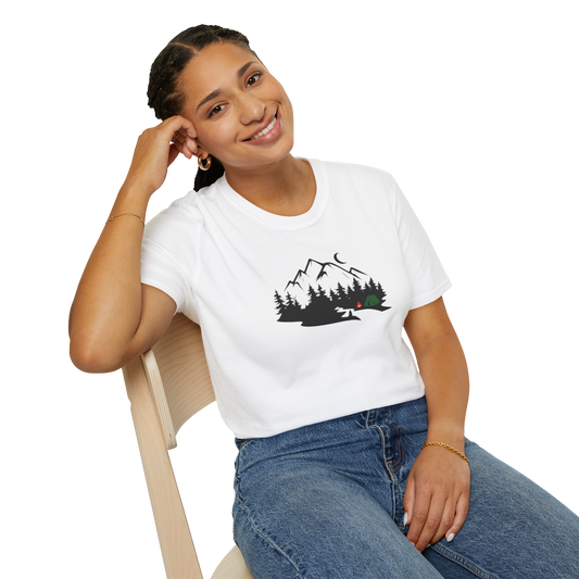 Camping with a Wolf T-Shirt