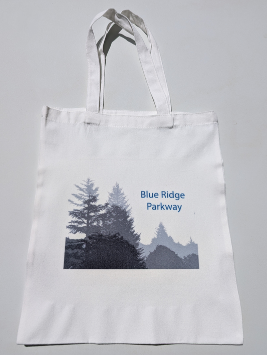 Blue Ridge Parkway Fog tote