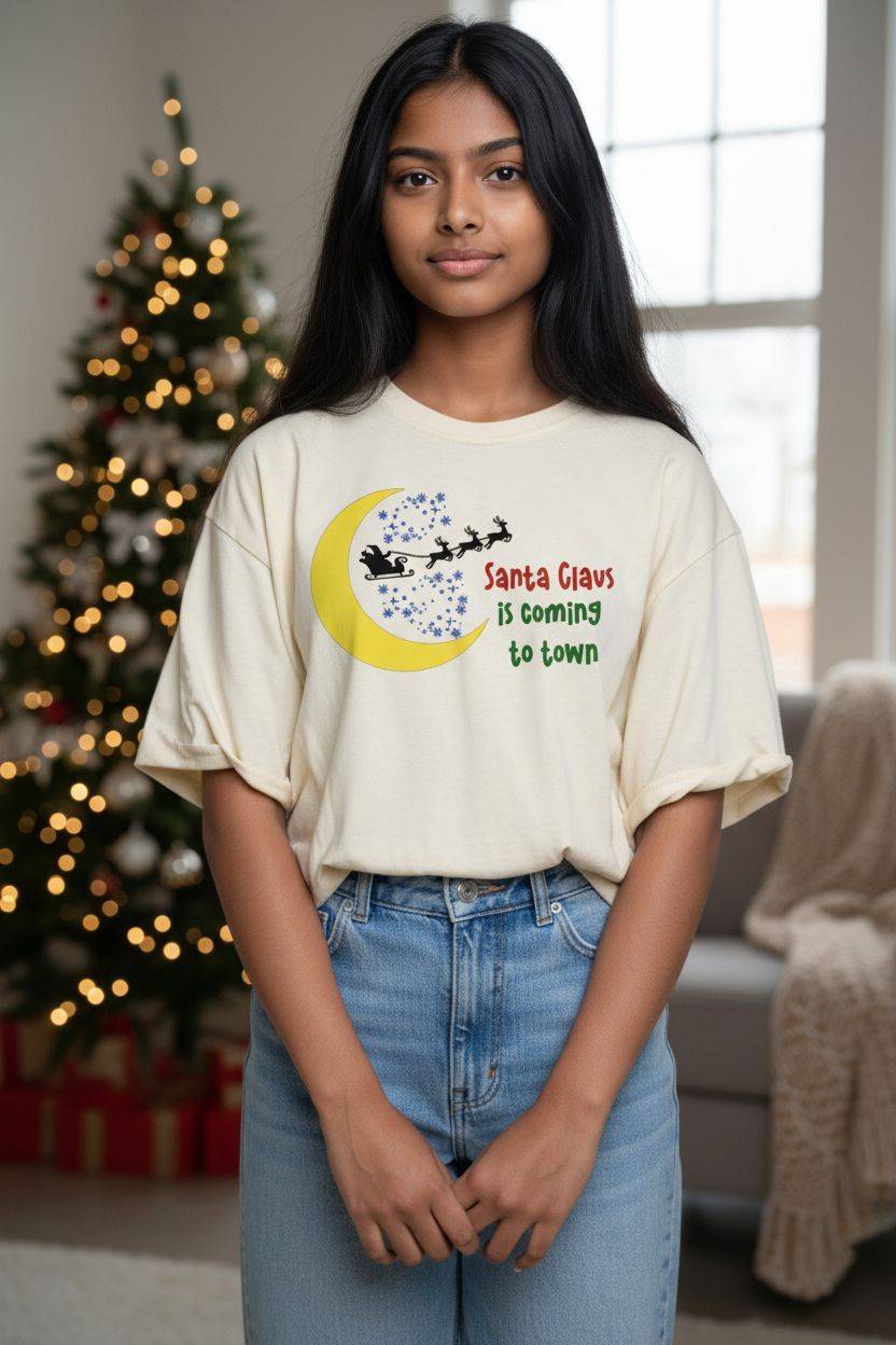Santa is Coming to Town T-Shirt