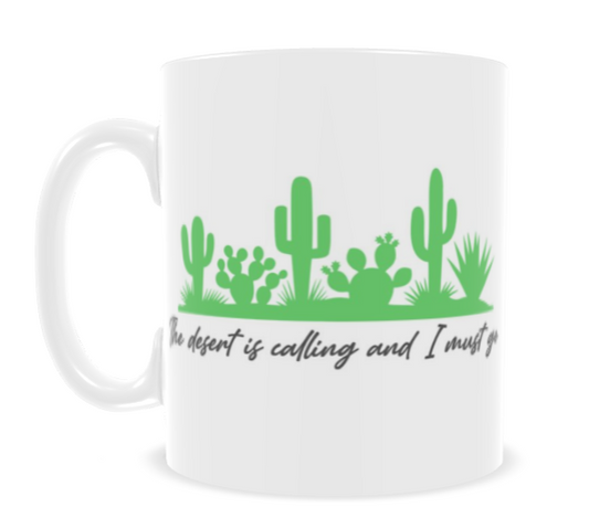 The Desert is Calling mug